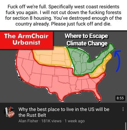 Fuck Off We Re Full Specifically West Coast Residents Fuck You Again I Will Not Cut Down The