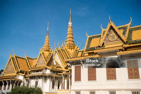 cambodia phnom penh royal palace throne hall stock photo