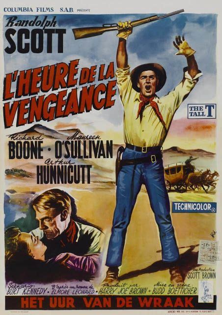 THE TALL T (1957) - Randolph Scott & Richard Boone - Maureen O'Sullivan ...