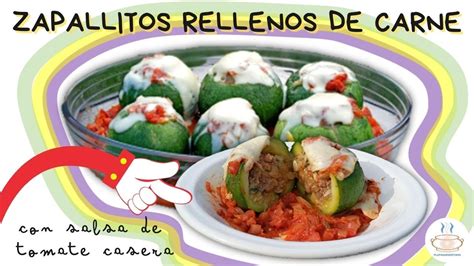 ZAPALLITOS RELLENOS DE CARNE PICADA Y SALSA Platos Argentinos YouTube