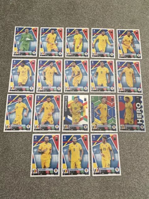 TOPPS UEFA EURO 2024 Match Attax Team Rumänien 18 Karten