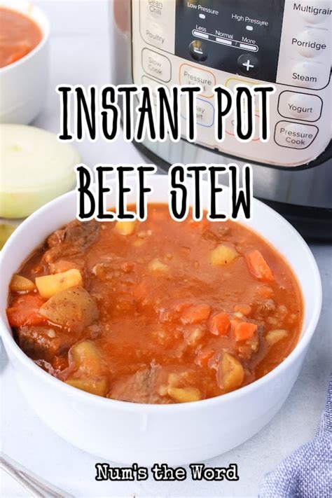 Instant Pot Beef Stew - Num's the Word