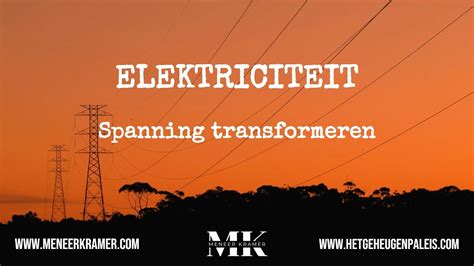 Elektriciteit Spanning Transformeren K Vmbo Basis Kader Nask