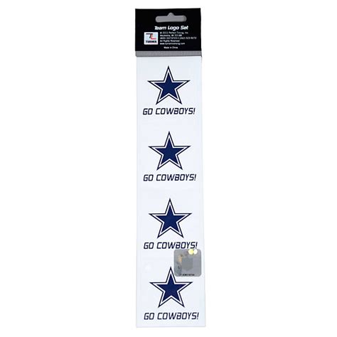 Dallas Cowboys Scrapbook Logo Sticker Set | Fan Gear | Tailgating ...