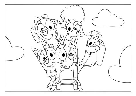 Desenho Para Colorir Bluey - 5