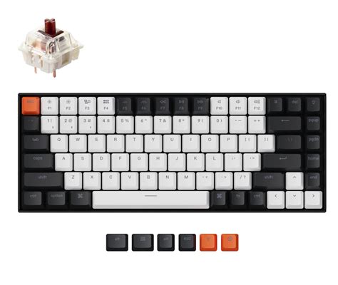 Keychron K Key Gateron Hot Swap White Led Brown Switch Keyboard Black Veli Store