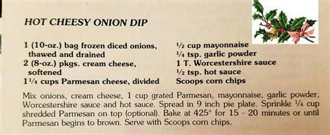Hot Cheesy Onion Dip Recipe