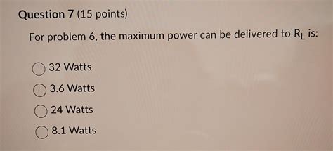Solved Question 5 (15 points) For the network shown, The | Chegg.com