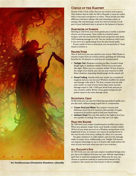 Blood Drinker Blade Dungeons And Dragons Homebrew Dnd Druid
