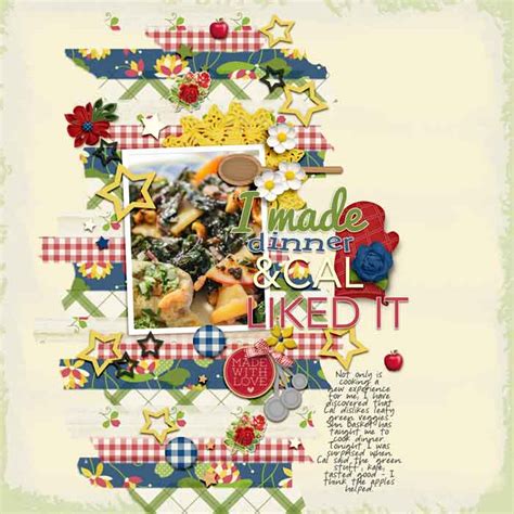 Page Ideas For Scrapbooking Your Food