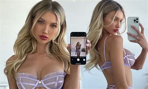 Aussie Model Gabrielle Epstein Models A Cheeky Lingerie Set Daily Mail Online