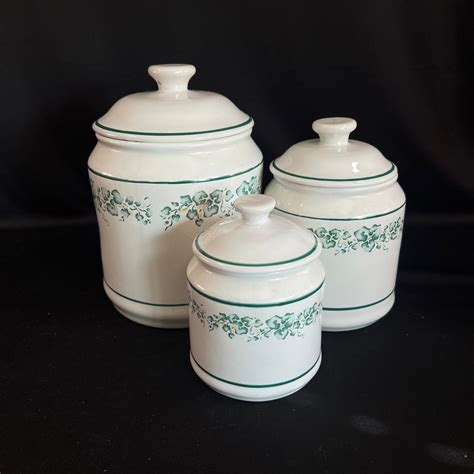 Set Of Callaway Ivy Corelle Canisters Corelle Coordinates Kitchen