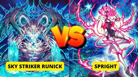 Sky Striker Runick Vs Spright High Rated Dueling Book Yugioh Youtube