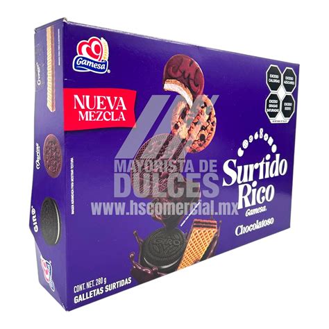 Gamesa Galletas Surtido Rico Chocolatoso Paquete Con G Caja Con