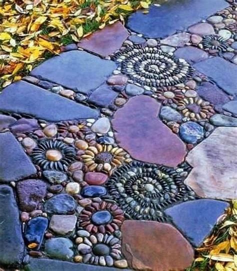 57 Beach Stones To Modern Backyard Designs Pebble Landscaping Mosaic