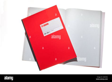red hard backed notebooks stock photo alamy