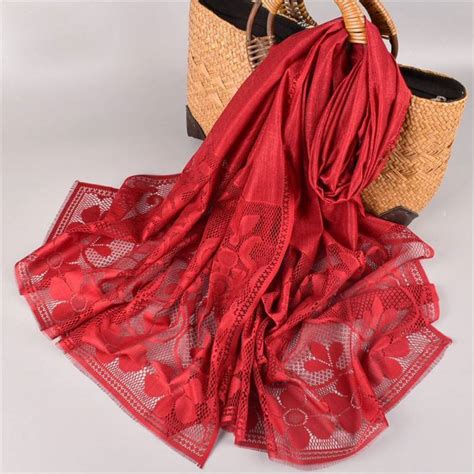 Купить Женская однотонная шаль с цветочным узором, удобная простая ...