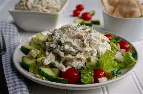 Tzatziki Chicken Salad Is Healthy Creamy And Full Of Fresh Flavors