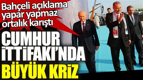 Devlet Bahçeli açıklama yapar yapmaz ortalık karıştı Cumhur İttifakı