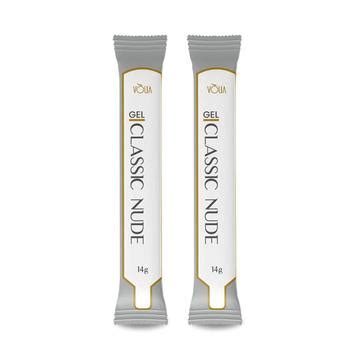 Kit 2 Sachês Gel Classic Nude Refil Alongamento 14G Vlia Vòlia Gel para Unhas Magazine Luiza
