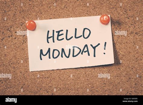 Hello Monday Stock Photo Alamy