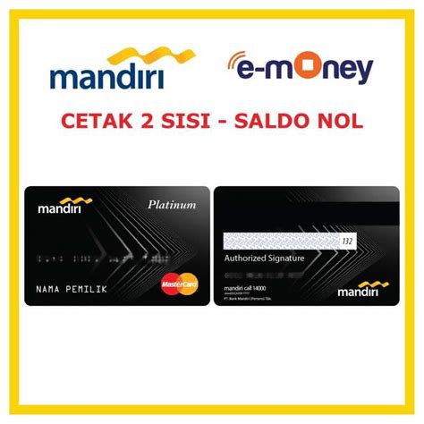 Jual Kartu Mandiri E Money Design Credit Card Kartu Mandiri Card