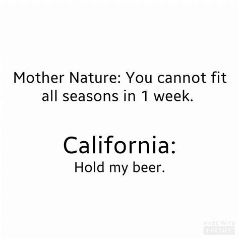 California California Funny California Quotes Weather Memes