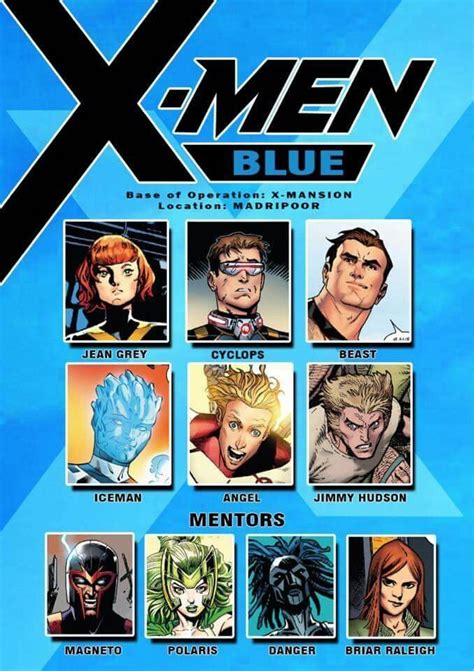 X Men Blue Marvel Xmen X Men Marvel Comic Universe