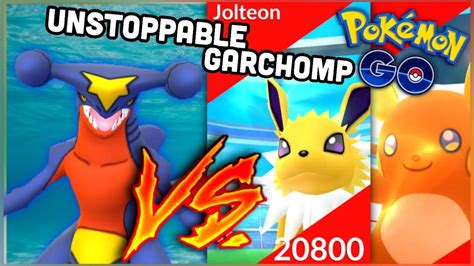 Garchomp Raids W Sunny Weather Destroys In Pokemon Go Garchomp Vs