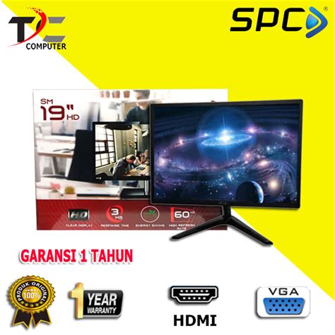 Jual Monitor Komputer Spc LED 19 Inch HD Garansi Resmi Shopee Indonesia