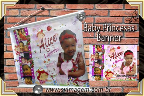 Banner Com Varias Fotos - Moranguinho Baby - banner com mini fotos personalizado - fotos pequenas ...