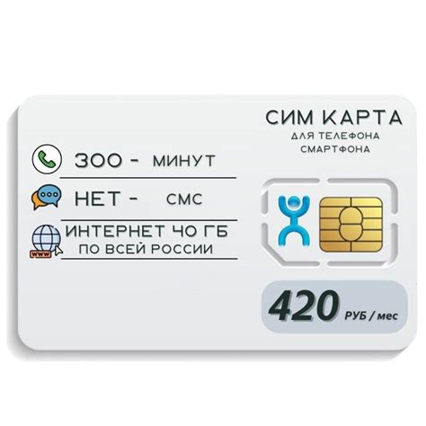 SIM-карта Сим комплект карта Безлимитный интернет Тариф 420 р в мес 4G ...