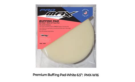 Premium Buffing Pad Soft Polish Yellow 65 Foam Pad Promaxx Marine