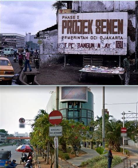 Papan Proyek Senen Jl Senen Raya Jakarta 1977 Atrium Senen Jl