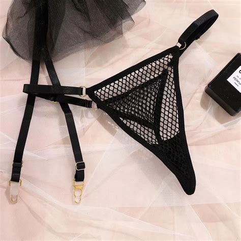 Transparent Sexy Lingerie Set Showing Nipples Bondage Plus Size Panties Girls Underwear See