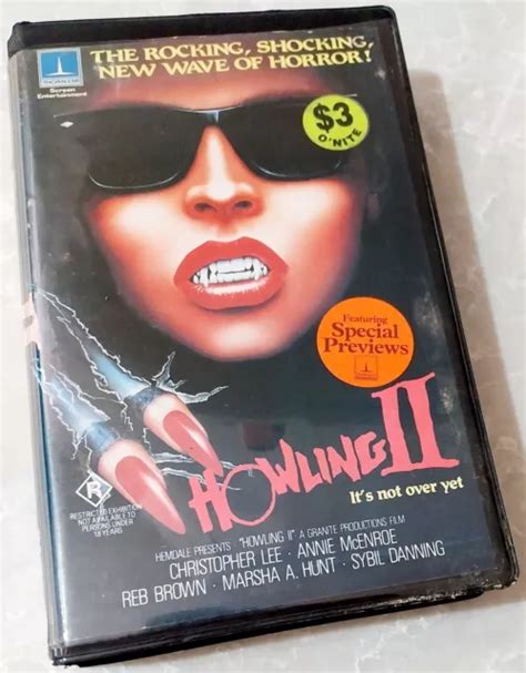 Howling Ii Vhs Video Tape Rare Thorn Emi Sybil Danning R 18 80s Horror