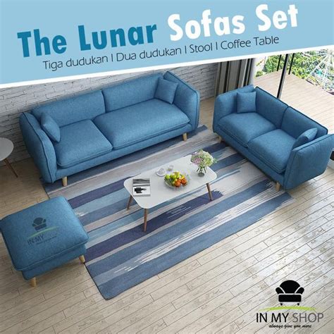 Jual Terbaru Sofa Minimalis The Lunar Set Seater Sofas Stool