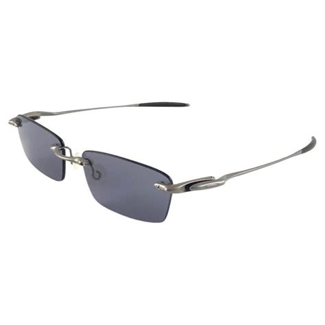 New Vintage Oakley Why3 Titanium Grey 2001 Sunglasses For Sale At 1stdibs