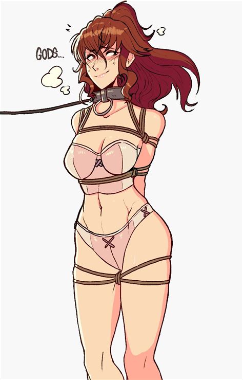 Rule 34 1girls Anna Fire Emblem Anna Fire Emblem Awakening Blush Bondage Bound Bra Brown