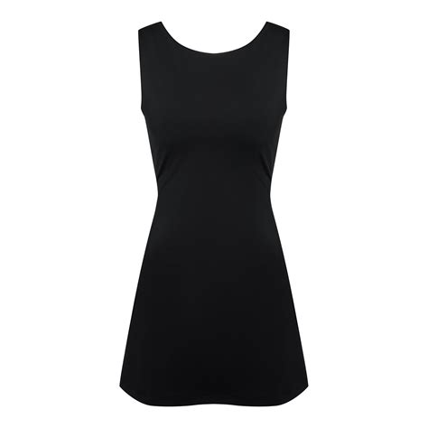 Купить Черное теннисное платье из бифлекса naked бренда ATHLÉTIQUE