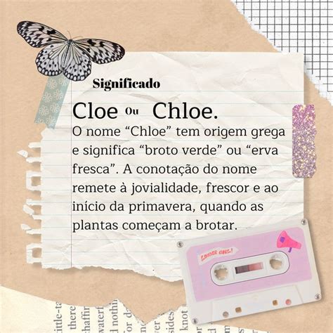 Chloe Significado Do Nome - Significado do nome Cloe / Chloe ♡ | Chloe significado, Nome chloe ...