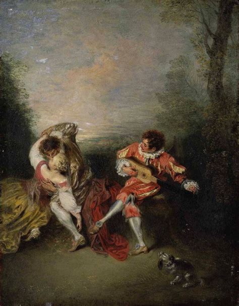 watteau la surprise rococo art getty museum art