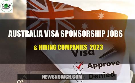 Australia Visa Sponsorship Jobs And Hiring Companies 2023