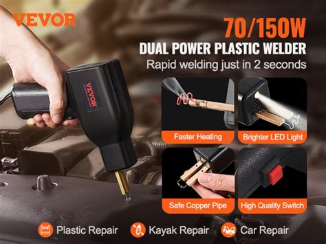 Vevor Plastic Welding Kit W Dual Power Hot Stapler Plastic Welder Plastic Car Bumper