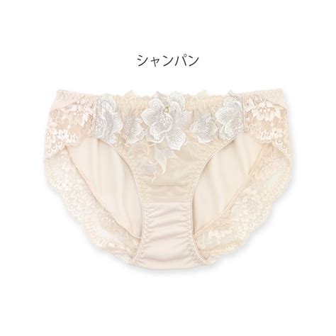 フランデランジェリー fran de lingerie Shiny Fleur シャイニーフルール コーディネートショーツ返品不可商品 シャンパン ファッション通販