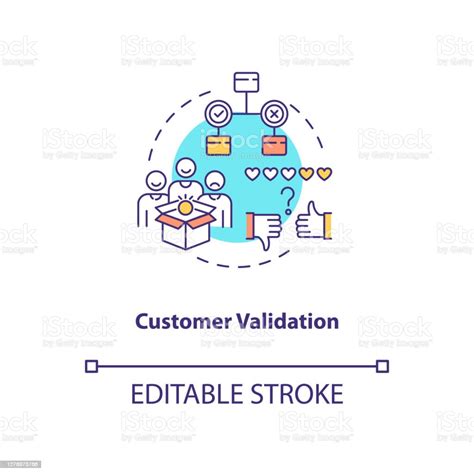 Icône Du Concept De Validation Client Vecteurs Libres De Droits Et Plus