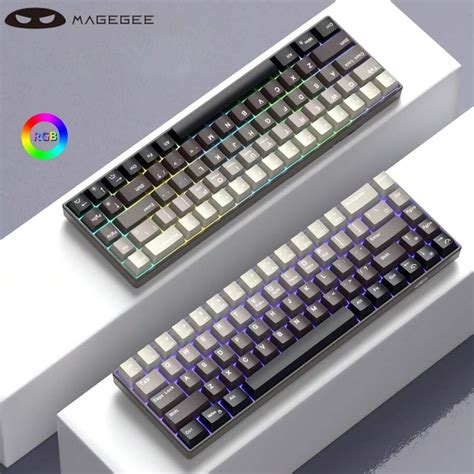 Magegee Box Mechanical Gaming Keyboard Rgb Hot Swappable Customized Blue Whale Switch