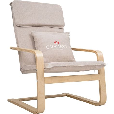 Кресло-качалка Calviano Soft 1 светло-бежевое 4816087400994 - выгодная ...