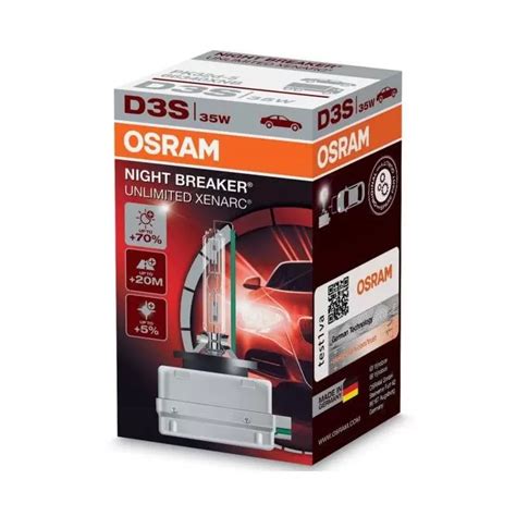 OSRAM Xenarc Night Breaker Unlimited D3S Xenon HID Bulb | PowerBulbs