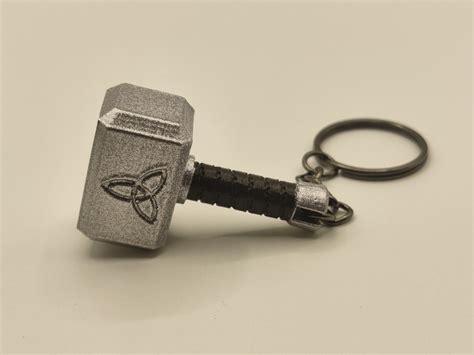 Thor Style Hammer D Print Keychain Etsy